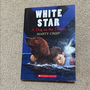 Scholastic White Star Book with Black, Blue, and Red Cover